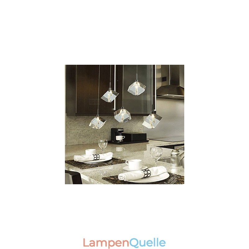 Mode Kristall Lampe Fünf Kopf Kristall Anhänger