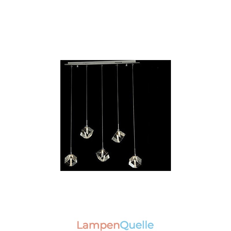 Mode Kristall Lampe Fünf Kopf Kristall Anhänger