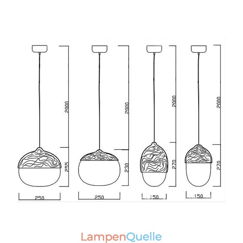 Nordic Vertraglich Pilz Kreative Nüsse Einzelkopf Glas Kronleuchter Lampe Licht