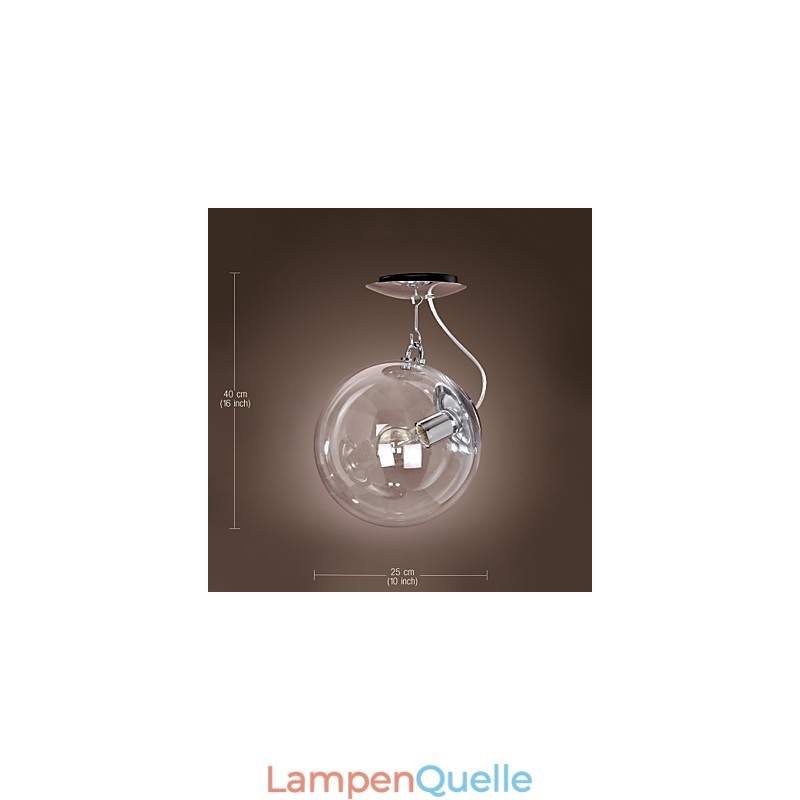 Moderne zeitgenössische Globe Mini-Stil eloxierte Pendelleuchte