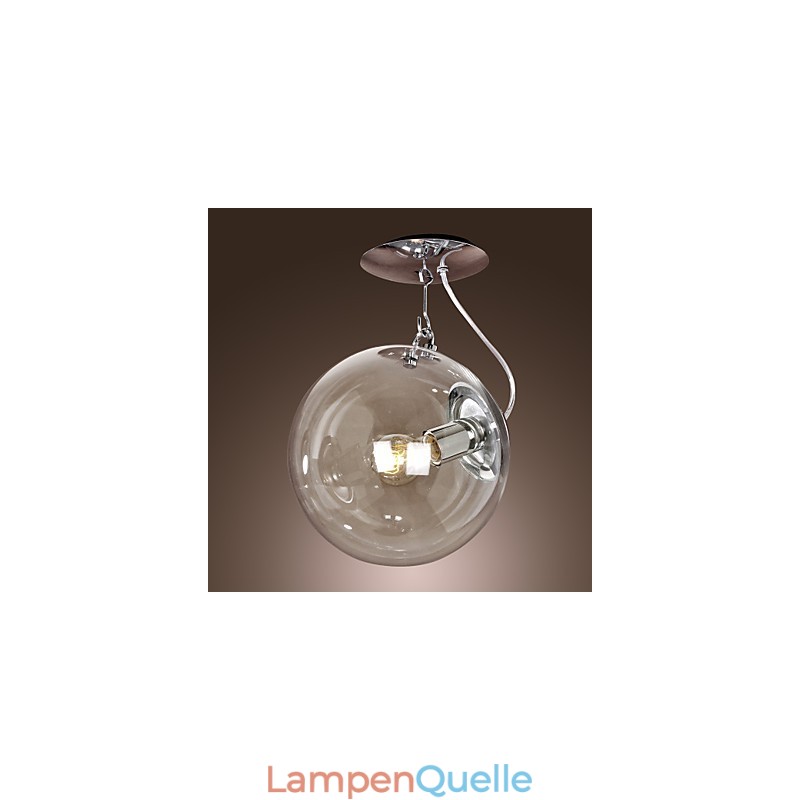 Moderne zeitgenössische Globe Mini-Stil eloxierte Pendelleuchte