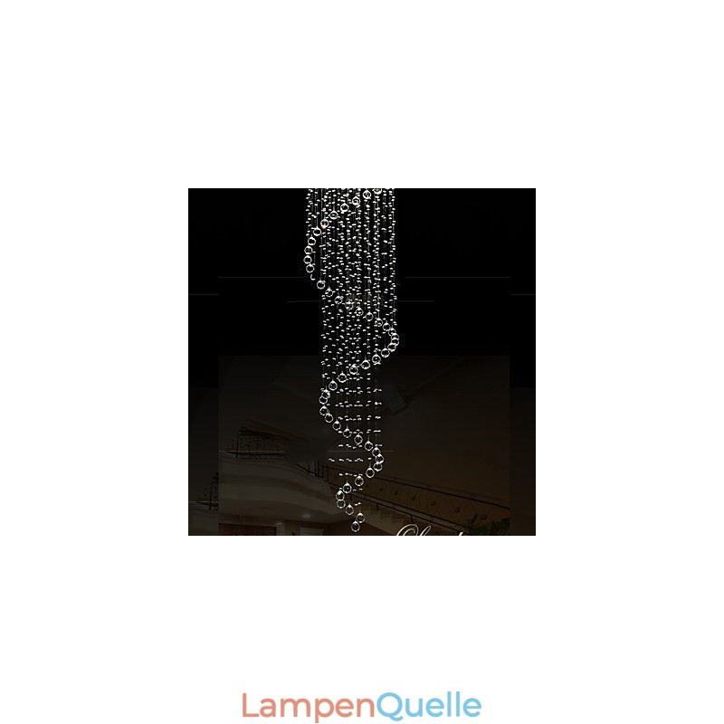 Moderne Kristall Pendelleuchte Kronleuchter Beleuchtung Lampen Leuchten mit Einzelner Spirale D70CM H250CM