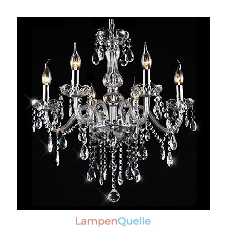 Traditioneller klassischer Kronleuchter aus galvanisiertem Kristall im Vintage-Stil