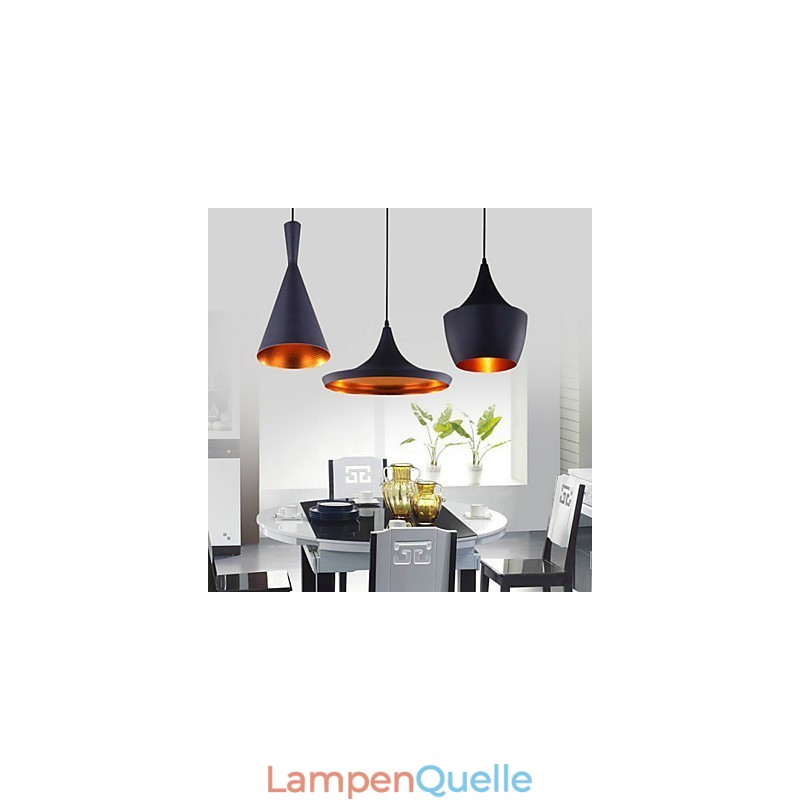 Pendelleuchte aus bemaltem Metall im Mini-Stil