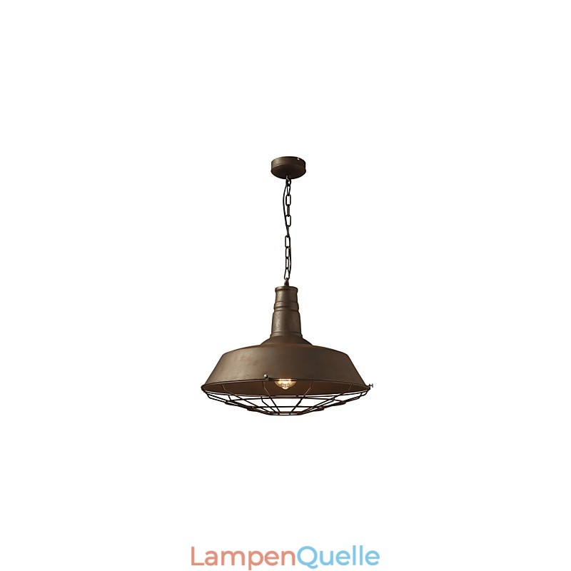Retro Pendelleuchte 1 Licht Altmetall Materila Shade Shop