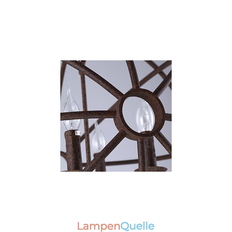 Sitzende Lichter Nordic Country Schmiedeeisen Amerikanischen Retro Kerze Kronleuchter Der Schwarze Kronleuchter