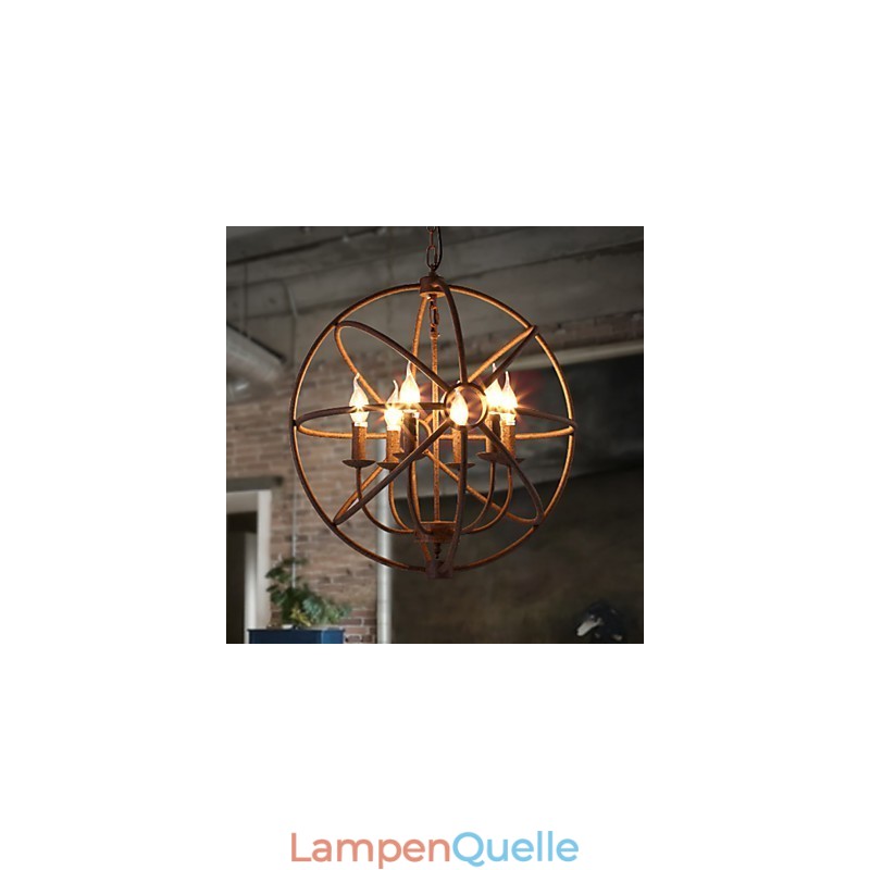 Sitzende Lichter Nordic Country Schmiedeeisen Amerikanischen Retro Kerze Kronleuchter Der Schwarze Kronleuchter