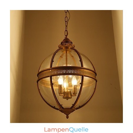 Eisen Bronze Kronleuchter Lampe Glas Eisen Bronze Kronleuchter Lampe Glas