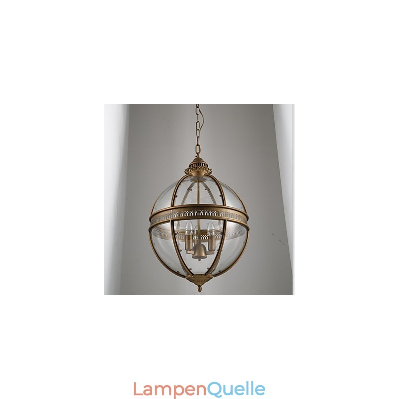 Eisen Bronze Kronleuchter Lampe Glas