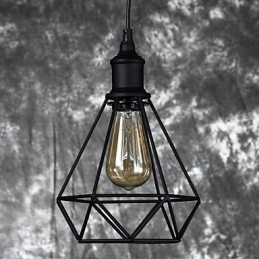 Amerikanischer kleiner Vogelkäfig-Anhänger aus Stahl im Vintage-Retro-Stil, DIY-Tropfenlicht, industrielle Beleuchtungsvorrichtung für die Heimdekoration