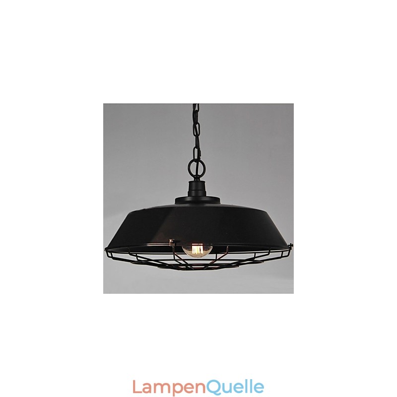 1-flammige Vintage-Pendelleuchte aus Metall