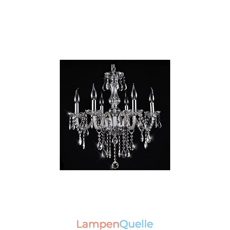 Traditioneller klassischer Kronleuchter aus galvanisiertem Kristall im Vintage-Stil