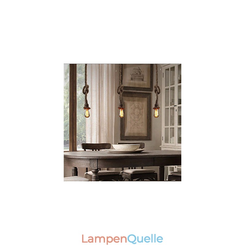 1 Licht DIY Kunst Hanfseil Licht Kreative Hanfseil Droplight