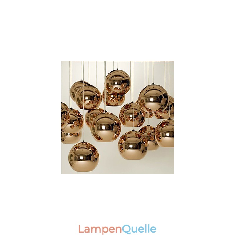 Kreative einfache Glas nordische Retro Galvanik Ball Pendelleuchte