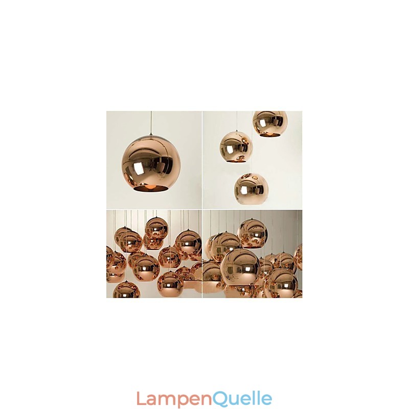 Kreative einfache Glas nordische Retro Galvanik Ball Pendelleuchte