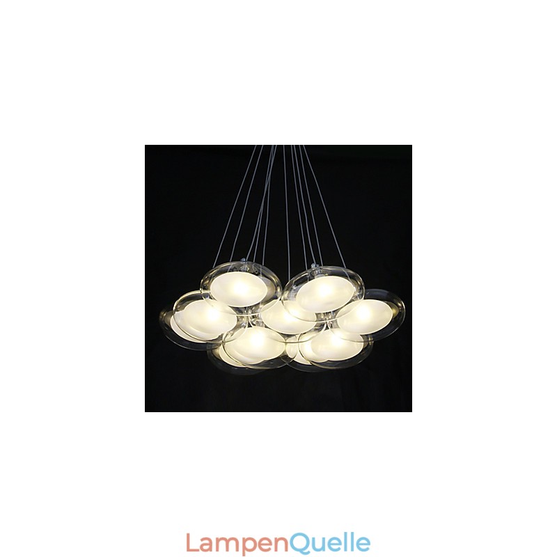 Moderne zeitgenössische Pendelleuchte aus Chrommetall