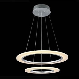 Moderne Pendelleuchte Deckenleuchte Kronleuchter Lampenfassungen mit 2 Ringen