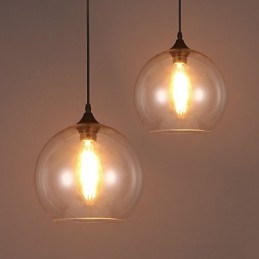 Kreative nordische vertraglich ländliche Glaskugel Single Head DropLight