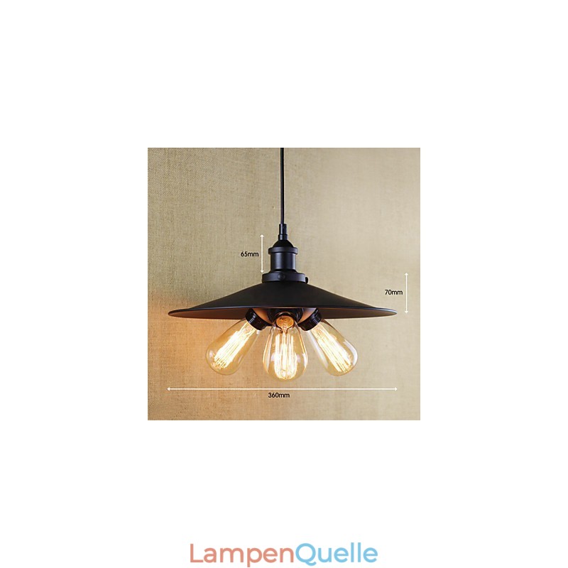 Pendelleuchten Traditionell Klassisch Vintage Retro Landhaus Garage Metall