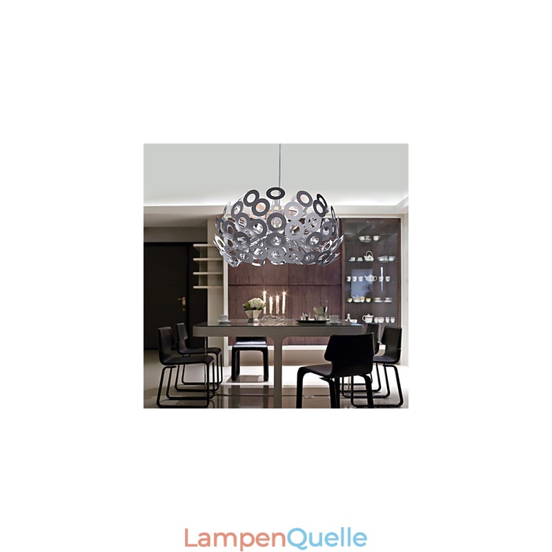 Moderne Pendelleuchte mit kreisförmigem Lampenschirm