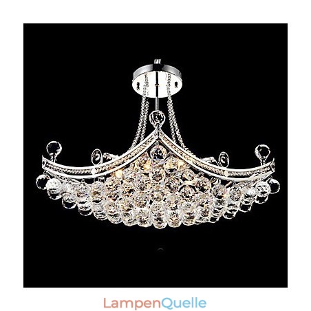 Moderne zeitgenössische Pendelleuchte aus galvanisiertem Metall mit Kristallen Moderne zeitgenössische Pendelleuchte aus galvanisiertem Metall mit Kristallen