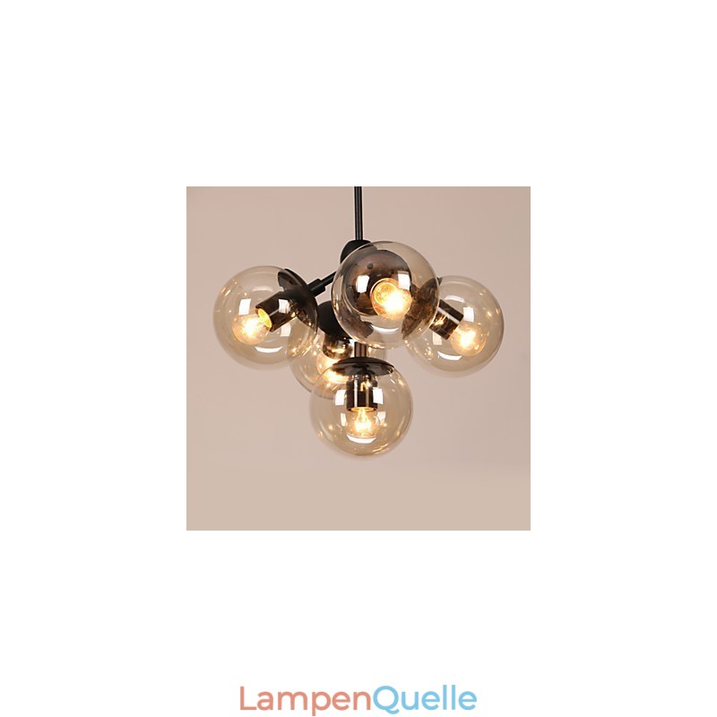 Kronleuchter 5 Lichter Glas Ball Lichter Retro Im Freien Garage Metall