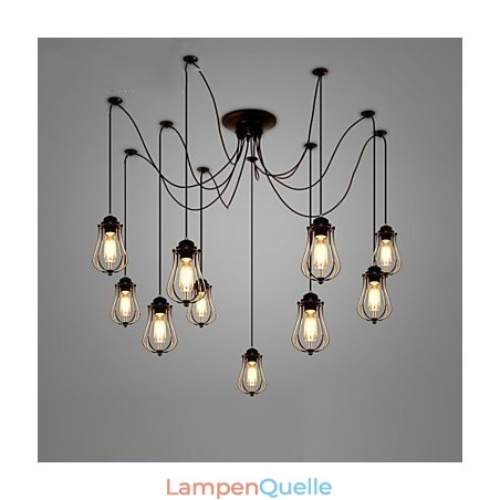 Vintage Edison Mehrere Ajustable DIY Decke Lampe Licht Anhänger Beleuchtung Kronleuchter Moderne Chic Industrielle Esszimmer Vintage Edison Mehrere Ajustable DIY Decke Lampe Licht Anhänger Beleuchtung Kronleuchter Moderne Chic Industrielle Esszimmer