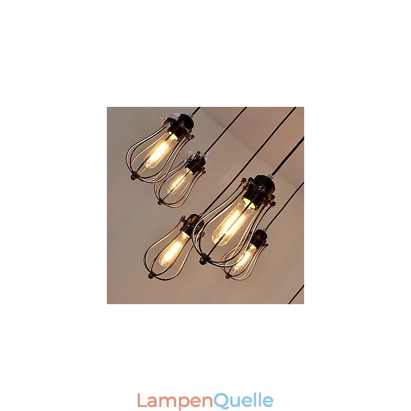 Vintage Edison Mehrere Ajustable DIY Decke Lampe Licht Anhänger Beleuchtung Kronleuchter Moderne Chic Industrielle Esszimmer