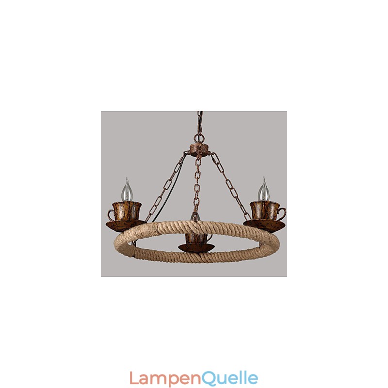 Keramikindustrie Wind Seil Kronleuchter RetroLron Kronleuchter Simple3