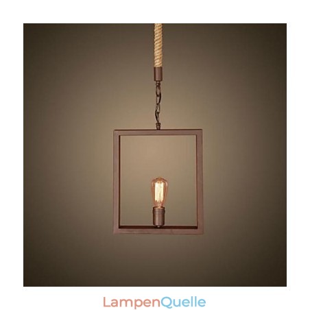 Traditionelle klassische rustikale Lodge Vintage Retro Country Metall Pendelleuchte