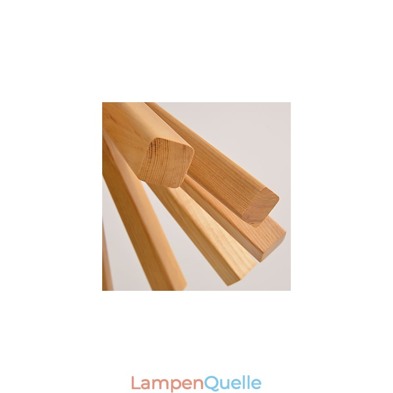 Retro Country Holz Bambus Pendelleuchte