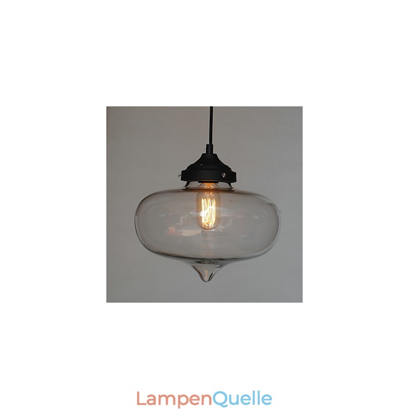 Bubble Design Pendelleuchte 1 Licht mit transparentem Schirm