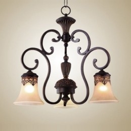 Vintage Country Island Malerei Metall Kronleuchter Deckenleuchte