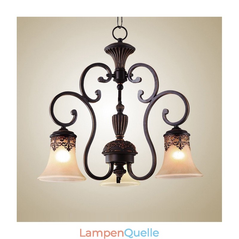 Vintage Country Island Malerei Metall Kronleuchter Deckenleuchte