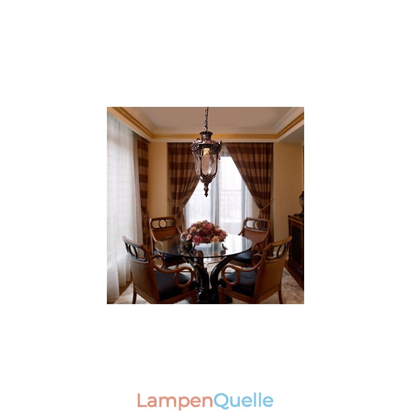Antik inspirierte Pendelleuchte mit 1 Licht