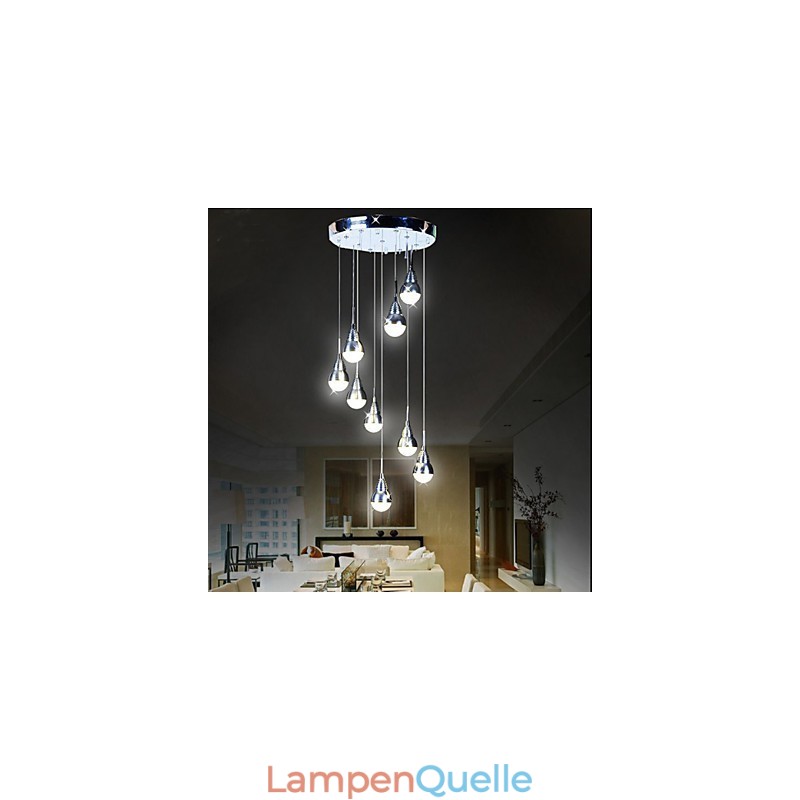 Lampen und Laternen Treppenstufen-Deckenleuchte mit 9 Köpfen
