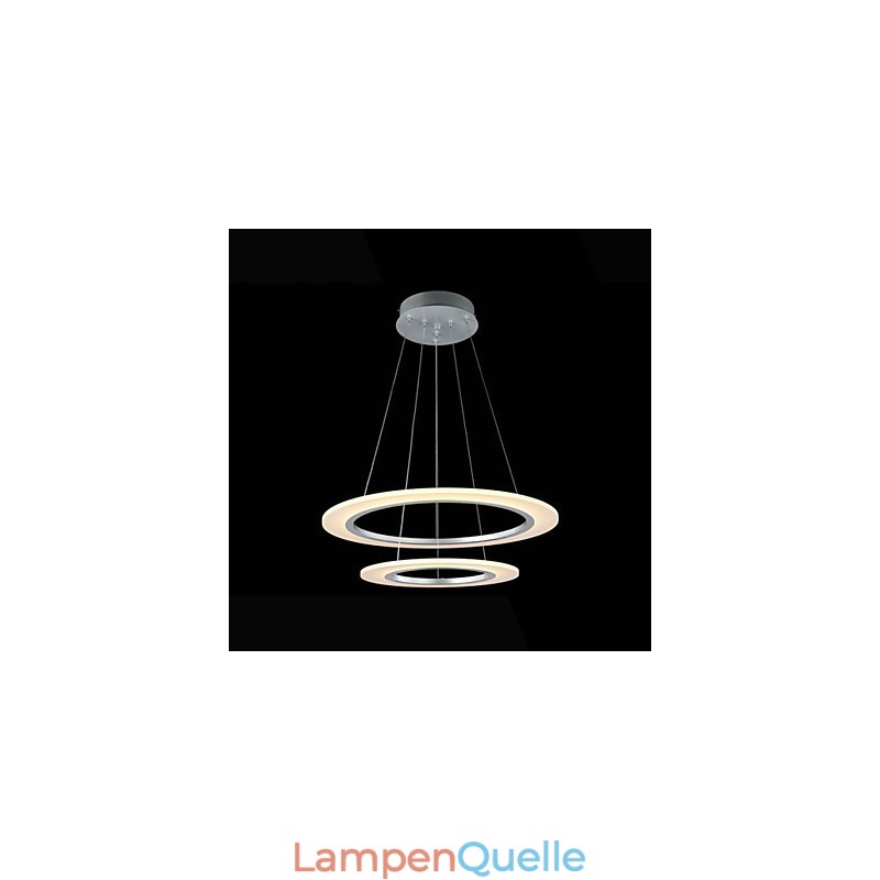 Acryl Pendelleuchte Deckenleuchter Kronleuchter Lampen Leuchten mit 2 Ringen