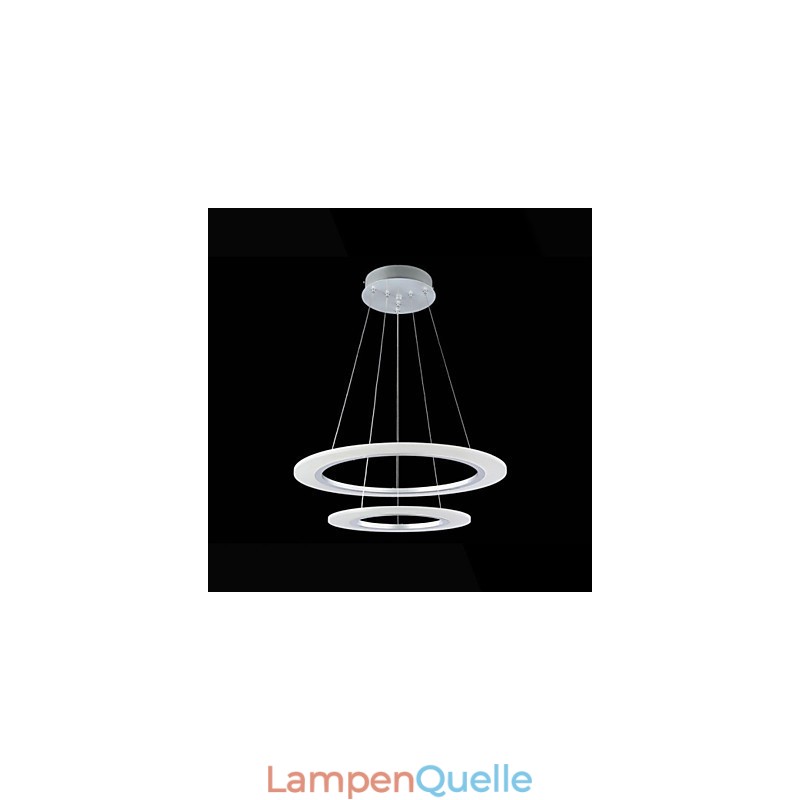 Acryl Pendelleuchte Deckenleuchter Kronleuchter Lampen Leuchten mit 2 Ringen