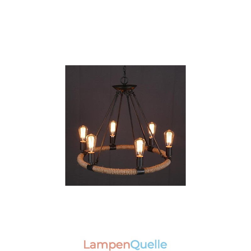 Pendelleuchte aus bemaltem Metall im Landhausstil im Mini-Stil