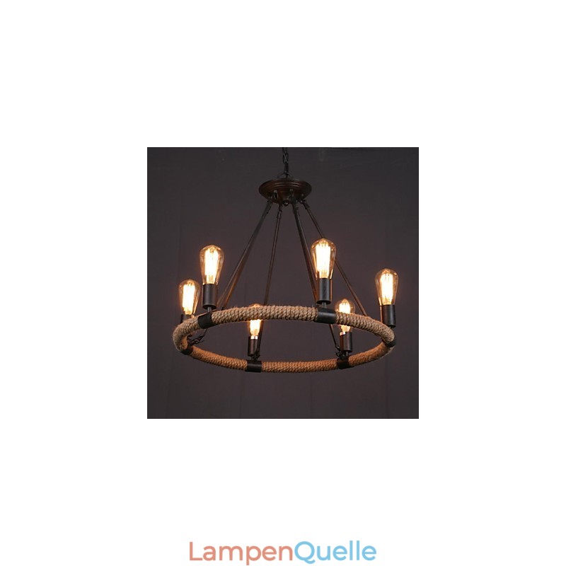 Pendelleuchte aus bemaltem Metall im Landhausstil im Mini-Stil