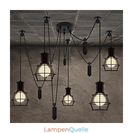 5 Köpfe Kronleuchter Rustikale Lodge Vintage Retro Country Metall 5 Köpfe Kronleuchter Rustikale Lodge Vintage Retro Country Metall