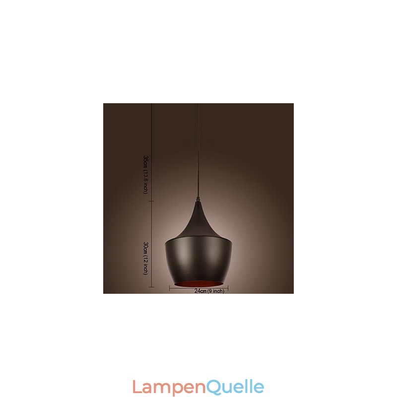 Moderne Pendelleuchte im Retro-Mini-Stil mit Gemälden