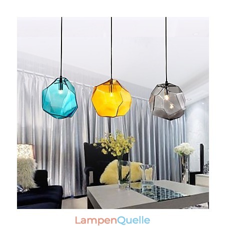Pendelleuchte 3-flammig im italienischen Stil, transparente Galvanisierung Pendelleuchte 3-flammig im italienischen Stil, transparente Galvanisierung