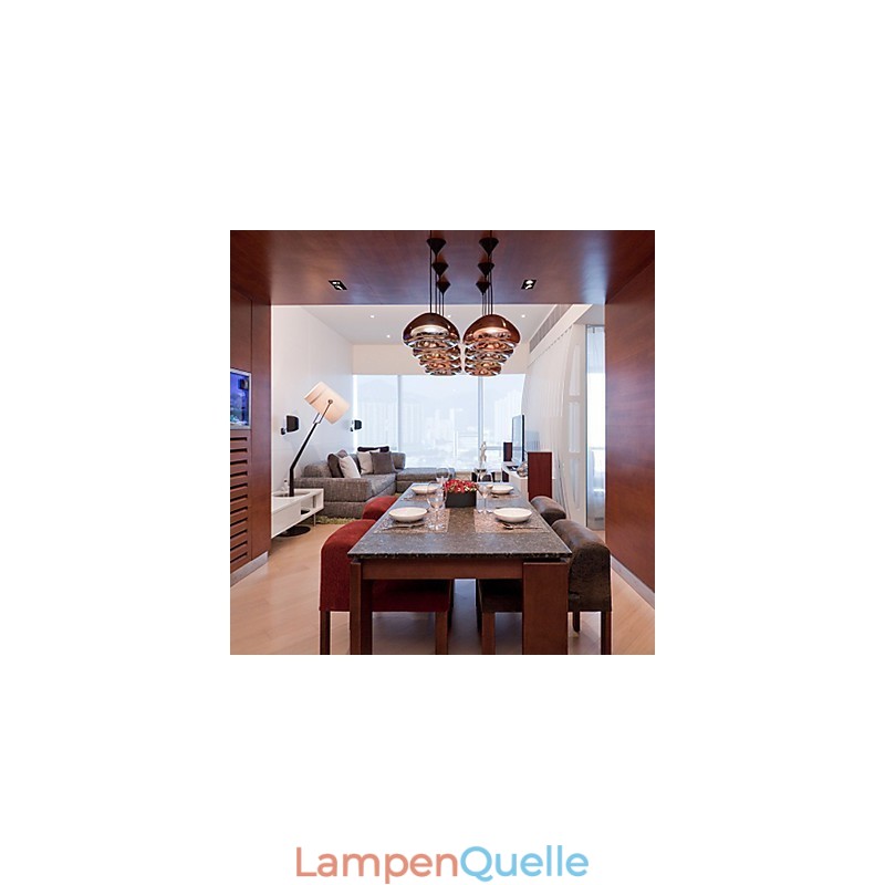 Moderne zeitgenössische Malerei Metall Pendelleuchte