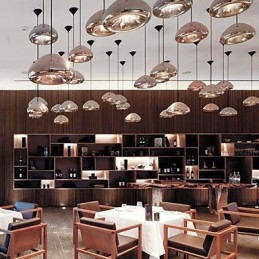 Moderne zeitgenössische Malerei Metall Pendelleuchte