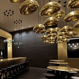 Moderne zeitgenössische Malerei Metall Pendelleuchte