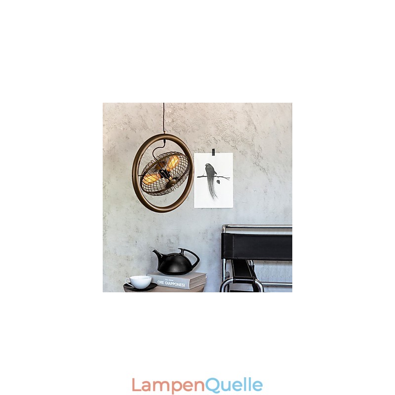 Retro Klassische Metall Decke Fan Lichter Einfache Anhänger Lampen Cafe Anhänger Lampe