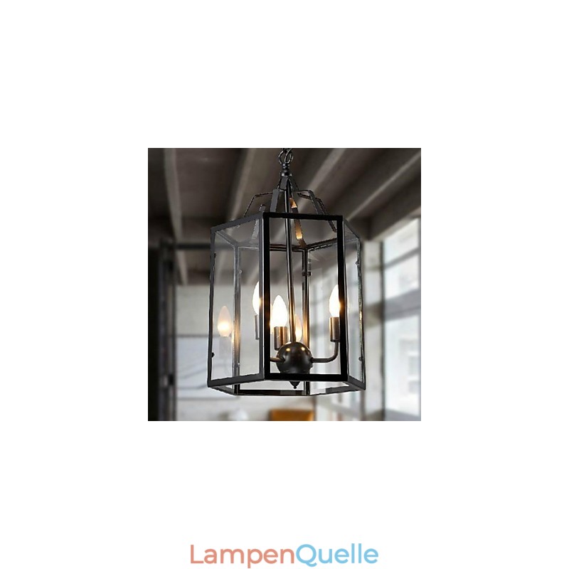 Traditionelle Klassische Vintage Retro Laterne Land Mini Stil Malerei Metall Anhänger Licht Esszimmer