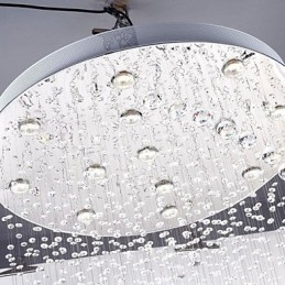 Moderne zeitgenössische traditionelle klassische rustikale Lodge Vintage Country Island Kristall galvanisierte Metall Pendelleuchte