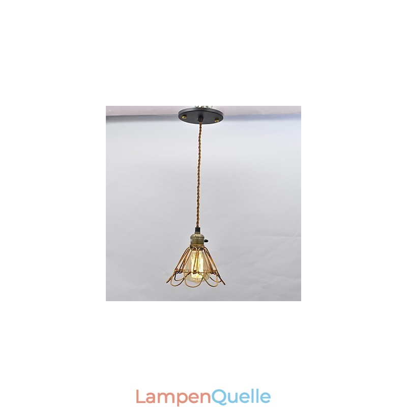 Amerikanischen land Vintage einzigen kopf lotus Eisen Kronleuchter